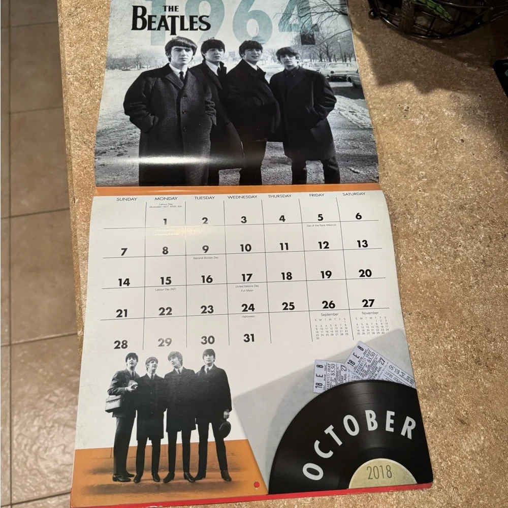 The Beatles 16-Month 2018 Calendar